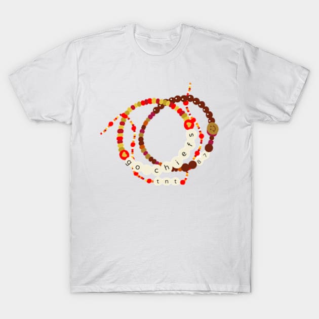 Chiefs - Kelce Friendship Bracelet T-Shirt by canderson13